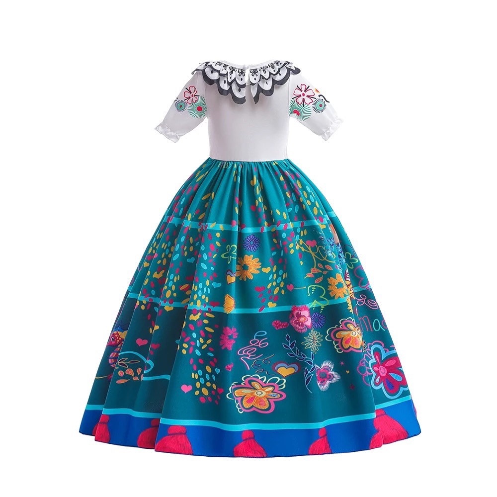 Encanto Mirabel Floral Costume Dress 5077 - Picture 4 of 9